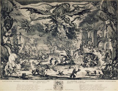 Szent Antal megkísértése, 1635. alkotó: Jacques Callot