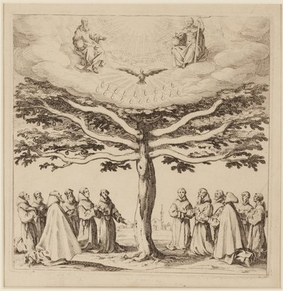 Szent Ferenc fája, 1619 körül (metszet) alkotó: Jacques Callot