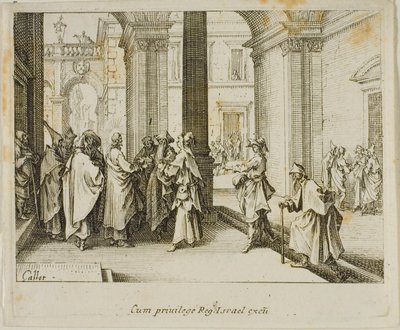 A császárnak való hódolat, az Újszövetségből alkotó: Jacques Callot