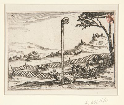 Az éber szem – nem. 2 a sorozatból alkotó: Jacques Callot