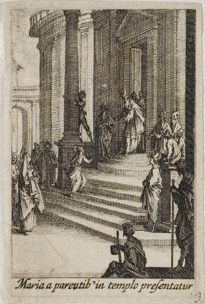 Szűz Mária bemutatása a templomban, A Szűzanya életéből alkotó: Jacques Callot