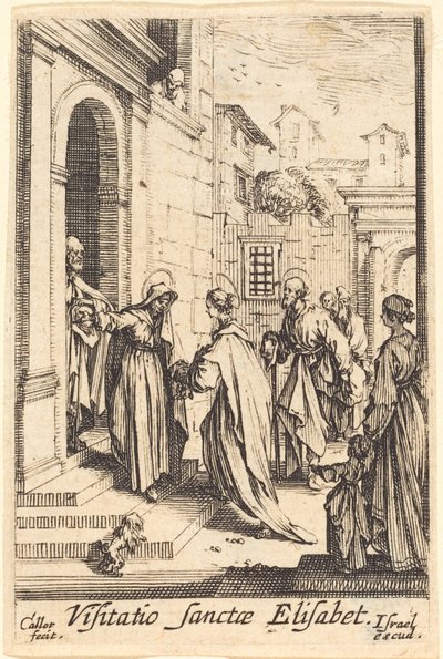 A vizitáció 1630-ban vagy azután. alkotó: Jacques Callot