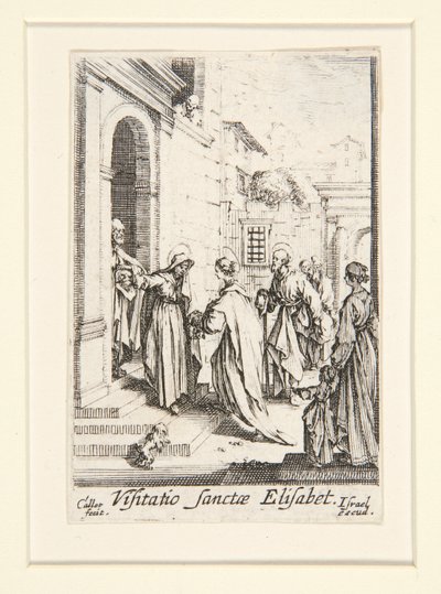 A látogatás, sz. 6, A Szűz életéből alkotó: Jacques Callot