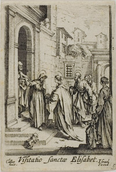 Szent Erzsébet meglátogatása, A Szűzanya életéből alkotó: Jacques Callot