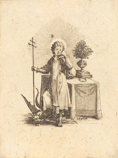 A fiatal Jézus. alkotó: Jacques Callot