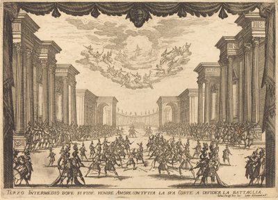 Harmadik Intermezzo, 1617. alkotó: Jacques Callot