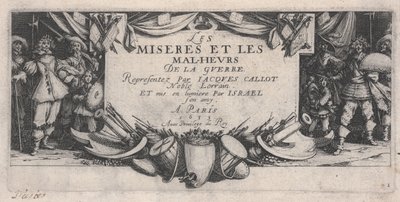 Címlap, A háború nyomorúságai alkotó: Jacques Callot