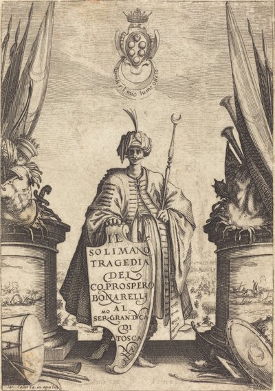 Az "Il Suleiman" címlapja alkotó: Jacques Callot