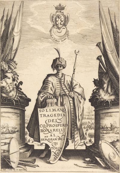 Az "Il Suleiman" címlapja alkotó: Jacques Callot