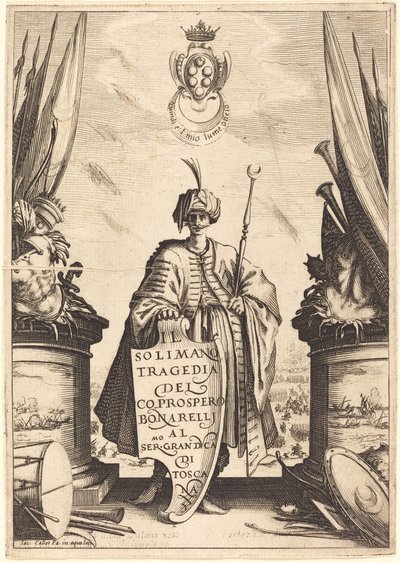 Az "Il Suleiman" címlapja alkotó: Jacques Callot