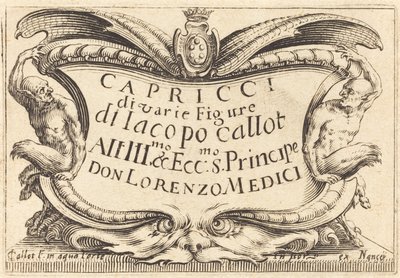 A Capricci címlapja alkotó: Jacques Callot