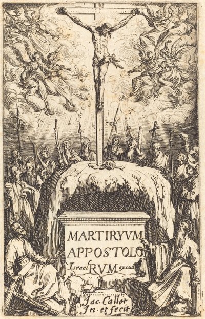 "Az apostolok mártíromságai" címlapja alkotó: Jacques Callot