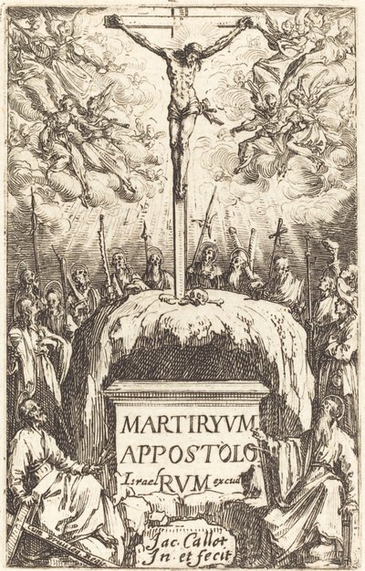 "Az apostolok mártíromságai" címlapja alkotó: Jacques Callot