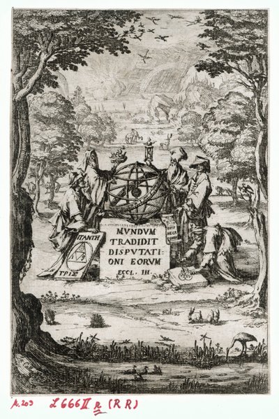 A Sacra Cosmologia ... címlapja (metszet) alkotó: Jacques Callot