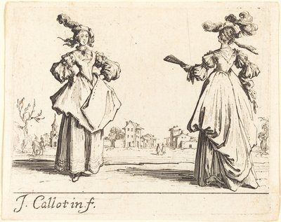 Két társasági nő alkotó: Jacques Callot