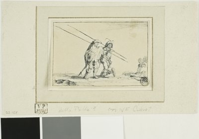 Két katona botokkal alkotó: Jacques Callot