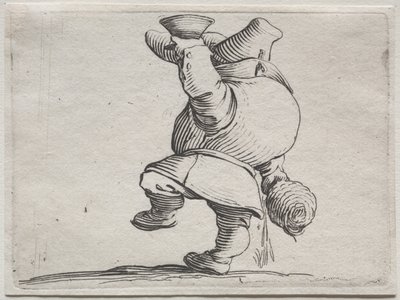 Különféle púpos figurák Iacopo Callottól (Ivó hátulról nézve) alkotó: Jacques Callot
