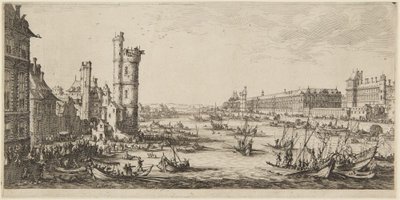 Kilátás a Louvre-ra alkotó: Jacques Callot