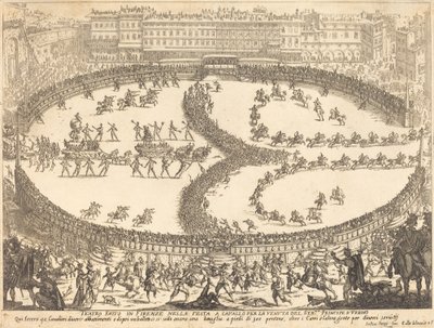 Kilátás a fesztiválra alkotó: Jacques Callot