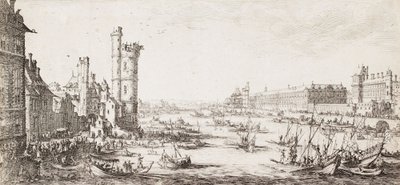 Kilátás a Louvre-ra alkotó: Jacques Callot