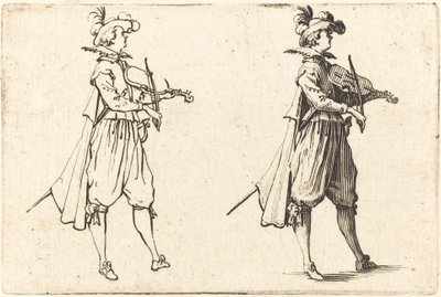 Hegedűművész alkotó: Jacques Callot
