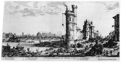 Párizs régi képe, c1615-1635, 1924 alkotó: Jacques Callot