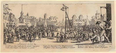 Hintaló, a „A háború szürkéjei” sorozat 10. lapja alkotó: Jacques Callot