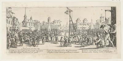 Hintaló, a „A háború borzalmai” sorozat 10. lapja alkotó: Jacques Callot