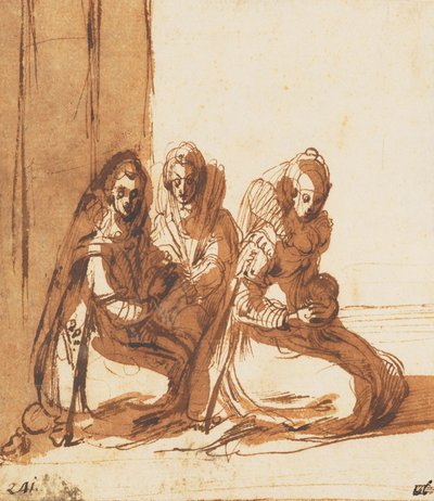 Ülő nők alkotó: Jacques Callot