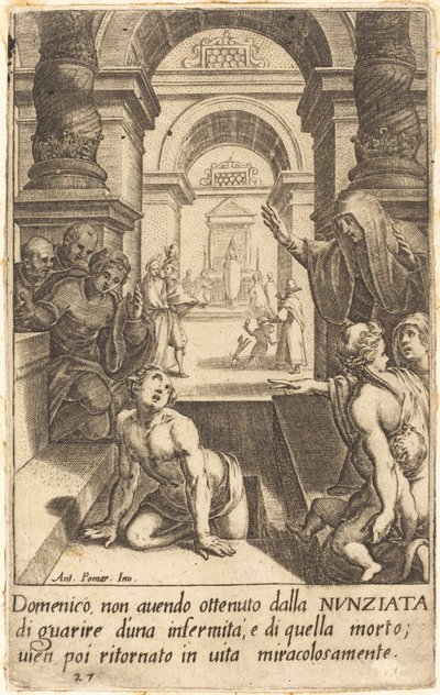 Domenico alkotó: Jacques Callot after Antonio Circignani