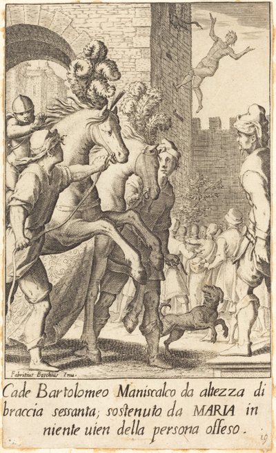 Bartolomeo, patkolókovács alkotó: Jacques Callot after Fabrizio Boschi