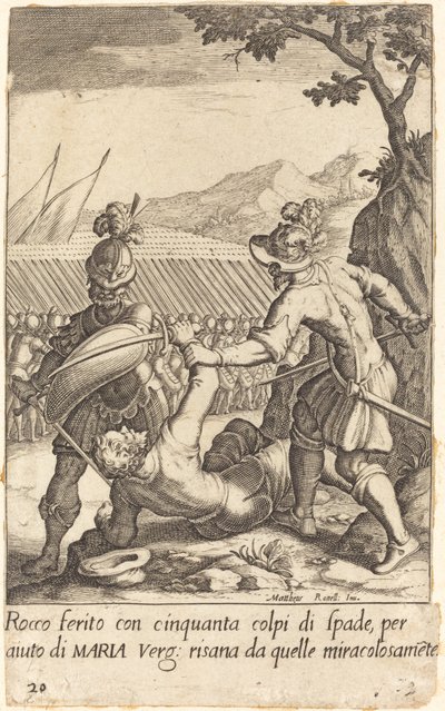 Rocco alkotó: Jacques Callot after Matteo Rosselli