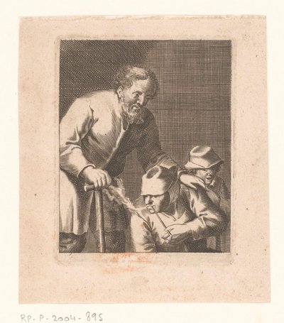Férfi és gyermek között ülő pipa alakja alkotó: Jacques Dassonville (attributed to)