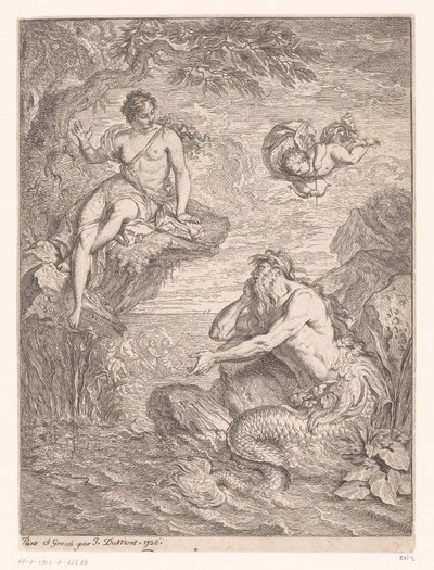 Glaucus en Scylla alkotó: Jacques Dumont
