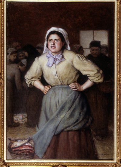 La cancalaise – Jacques Eugene Feyen (1815-1908) festménye, n.d. alkotó: Jacques Eugene Feyen