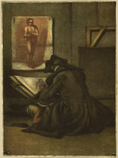 A fiatal rajzoló alkotó: Jacques Fabien Gautier d