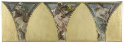 A párizsi városháza vázlata: Algéria. Guyana. Provence, 1888 körül (olaj, vászon) alkotó: Jacques Fernand Humbert
