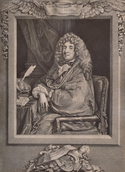 Moliere francia drámaíró és színész, 1894. 18. század alkotó: Jacques Firmin Beauvarlet