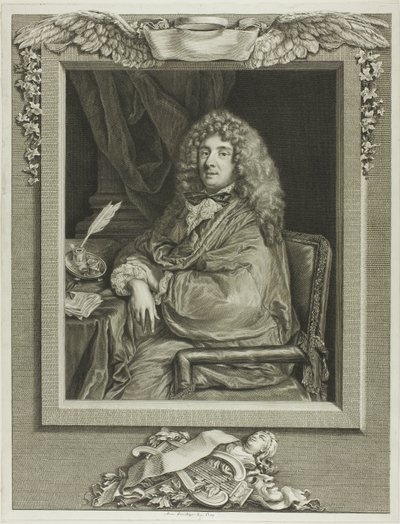 Moliere alkotó: Jacques Firmin Beauvarlet