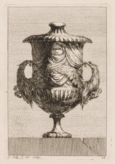 Váza-szvit: 1746. 12. tábla. alkotó: Jacques Francois Joseph Saly