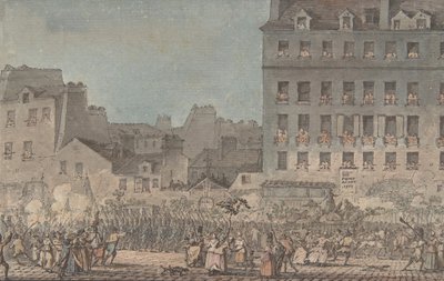 XVI. Lajos belép Párizsba, 1789. október 6., 1789. alkotó: Jacques Francois Joseph Swebach