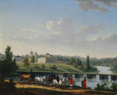 A séta. A Golicin-birtok, Pekhra-Jakovlevszkoje, 1820 alkotó: Jacques Francois Joseph Swebach