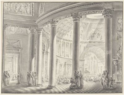 Kupolás templom belseje alkotó: Jacques-François Blondel