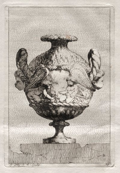 Vázák szvitje:  Tányér 19 alkotó: Jacques François Saly