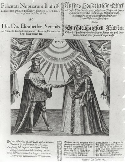 Ízelítő V. Frigyes nádor választófejedelem és Erzsébet angol hercegnő esküvőjéről, 1613 alkotó: Jacques Granthomme
