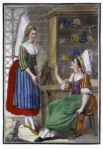 Normandiai parasztasszonyok alkotó: Jacques Grasset de Saint Sauveur