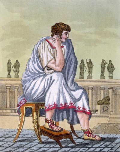 római polgár, kocsma. 1796. alkotó: Jacques Grasset de Saint-Sauveur