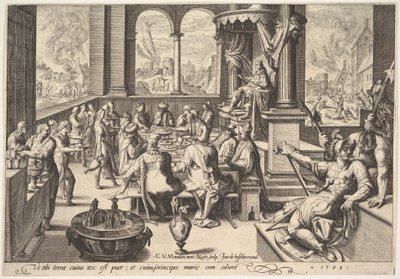 Egy gyermekkirály kormányának allegóriája, 1588. alkotó: Jacques II de Gheyn