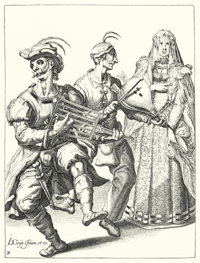 Álarcos (metszet) alkotó: Jacques II de Gheyn