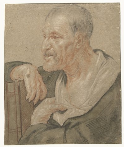 Egy evangélista válldarabja, balra alkotó: Jacques Jordaens